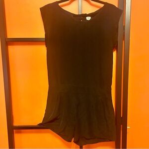 Wilfred 100% Silk Romper – Black –